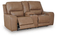 DeepWakes Power Reclining Loveseat with Console - Furniture House (VA)