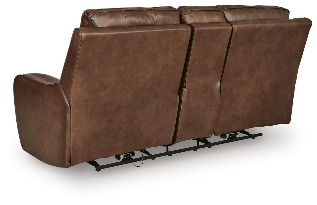 DeepWakes Power Reclining Loveseat with Console - Furniture House (VA)