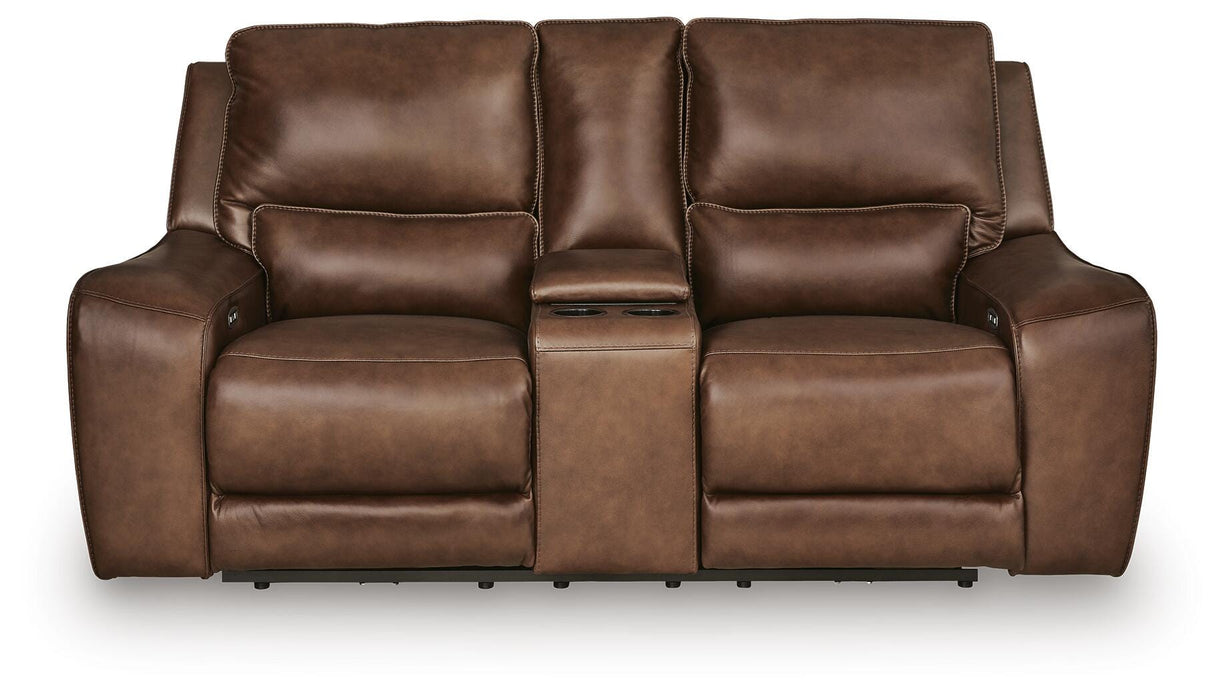 DeepWakes Power Reclining Loveseat with Console - Furniture House (VA)