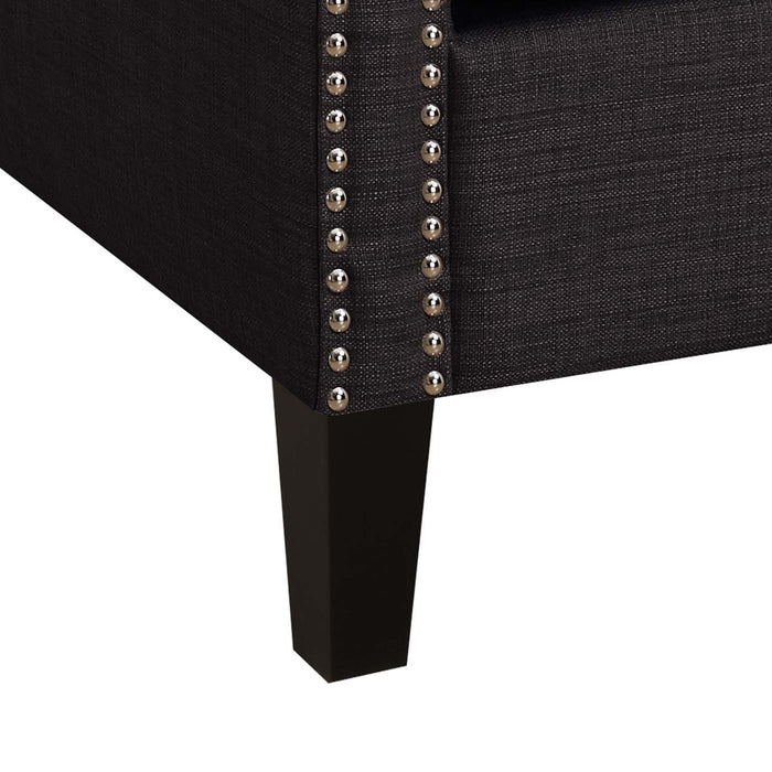 Erica 497 Chair W/Chrome Nails Heirloom Charcoal (ISTA 3) - Furniture House (VA)