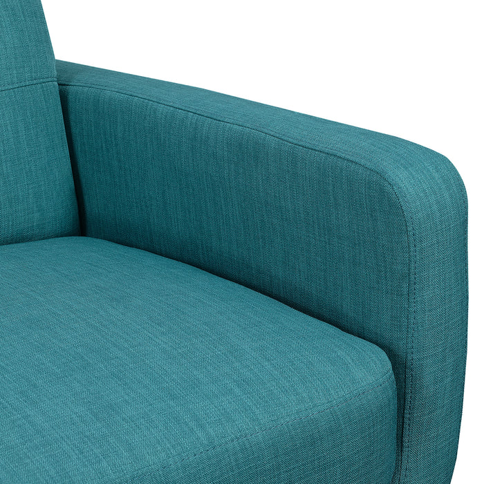Hadley Sofa & Loveseat Set in Teal - Furniture House (VA)