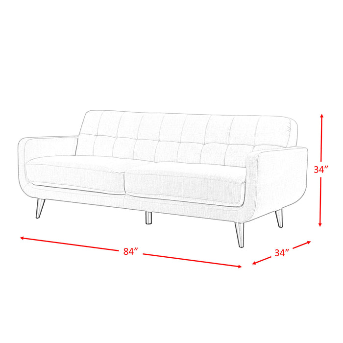 Hadley Sofa & Loveseat Set in Teal - Furniture House (VA)