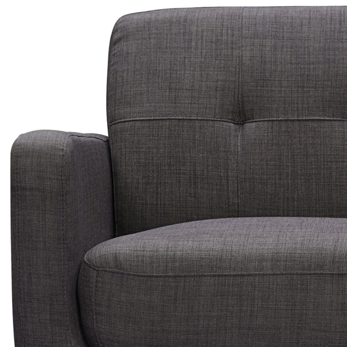 Hadley Sofa & Chair Set in Charcoal