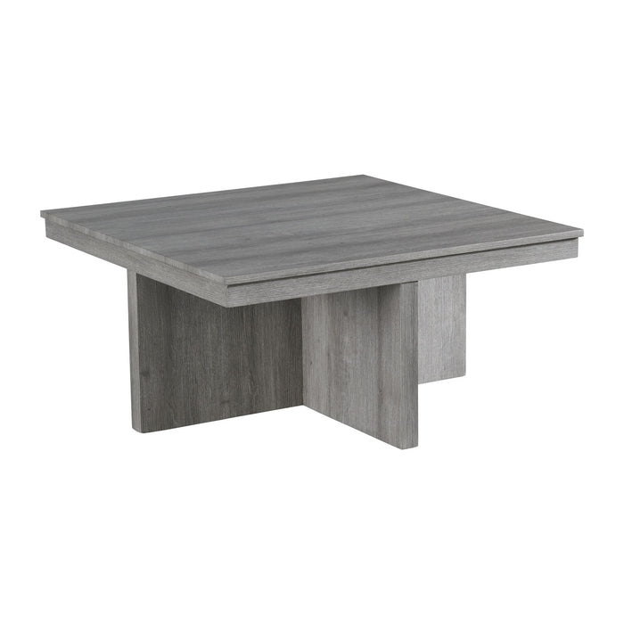 Uster Coffee Table W/Four storage Stools Grey - Furniture House (VA)