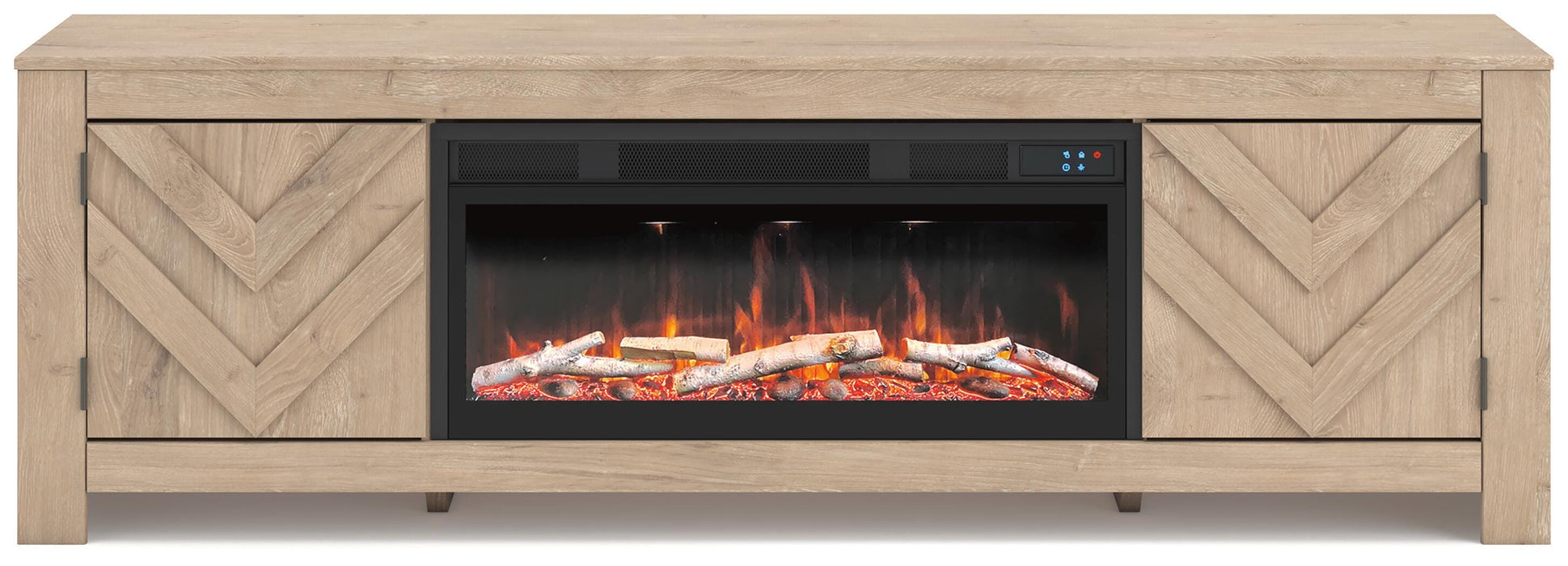 Cayboni 71" TV Stand with Electric Fireplace - Furniture House (VA)