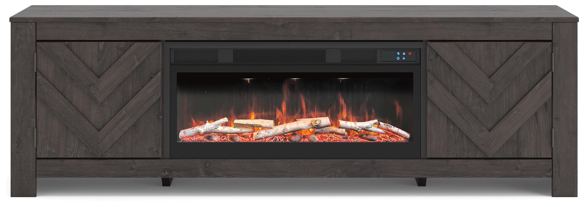Cayboni 71" TV Stand with Electric Fireplace - Furniture House (VA)