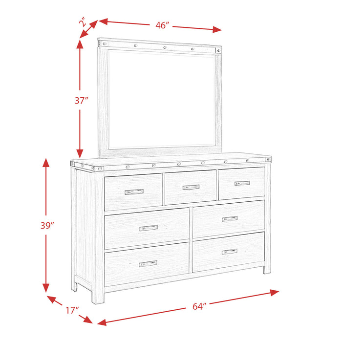 Wade 7-Drawer Dresser & Mirror Set - Furniture House (VA)