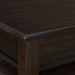 Wagner 3PC Occasional Table Set in Cherry-Square Lift-Top Coffee Table & Two End Table - Furniture House (VA)