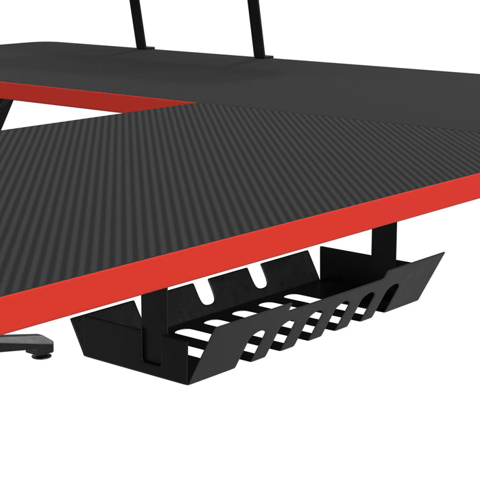 Waterside L shape Desk in Black - Furniture House (VA)