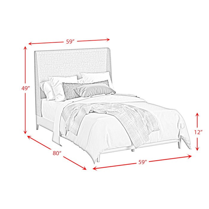 Westland UPH Bed with Grey Fabric - Furniture House (VA)