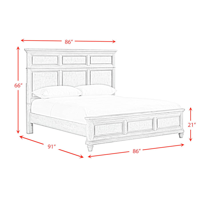Whit-Ash Panel Bedroom Set