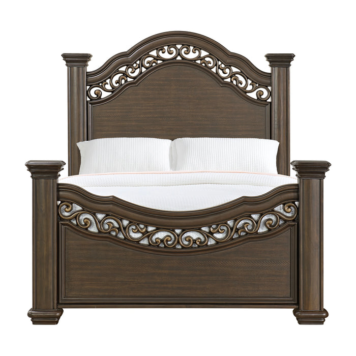 Brunswick Panel Bed in Mahogany