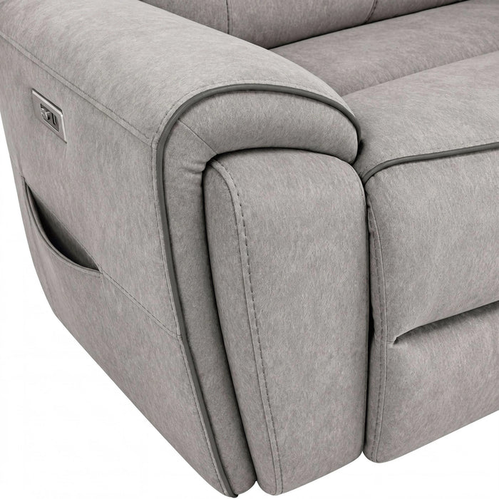 Jackpot P1 Recliner in Explore Light Grey