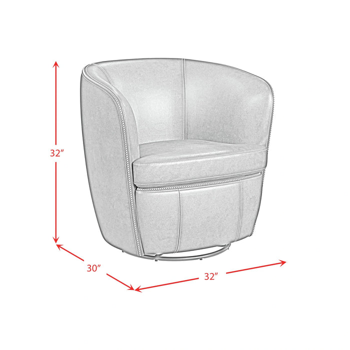 Vito Swivel Chair in Pebble Tan