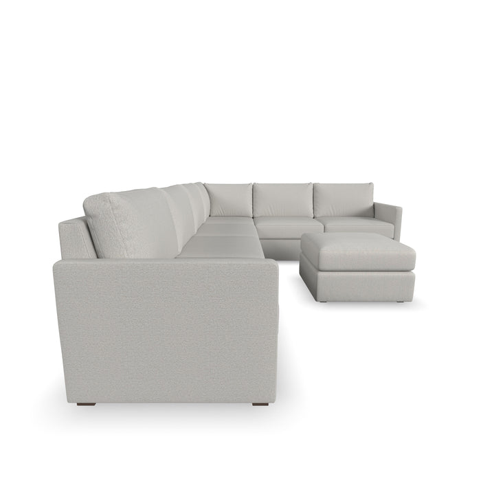 Flex 6-Seat Sectional with Narrow Arm and Ottoman - Furniture House (VA)