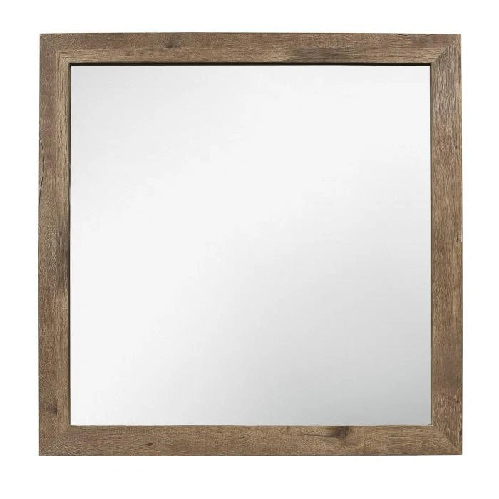 Mandan Mirror in Weathered Pine 1910-6