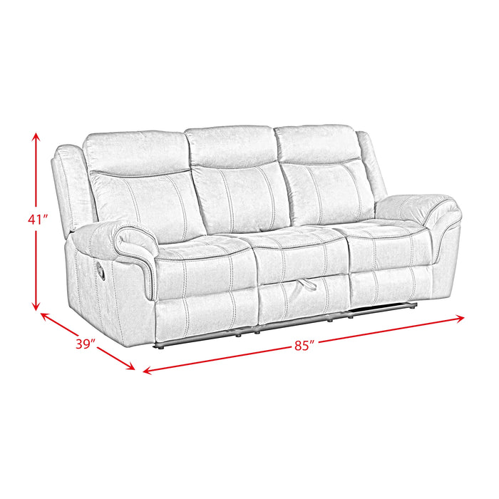 Sorrento 3PC Living Room Set in T101 Brown-Sofa, Loveseat & Recliner