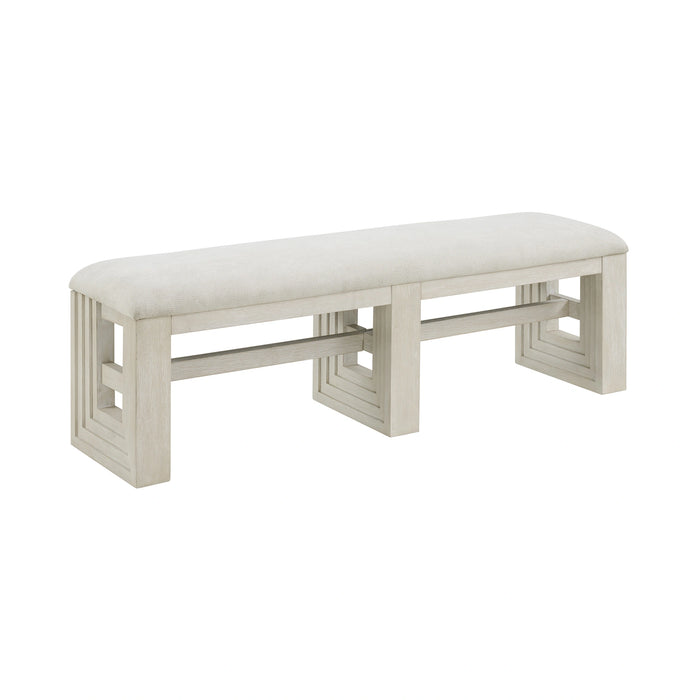 Avalanche Dining Bench in Antique White