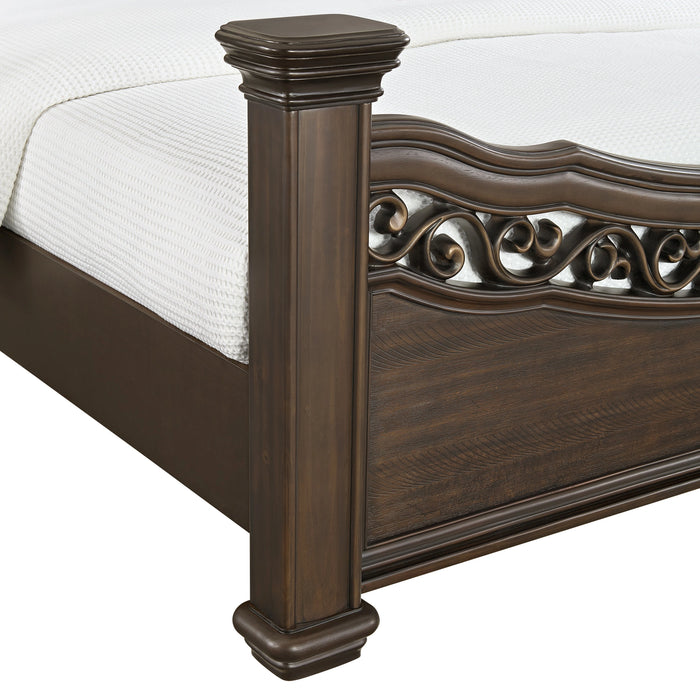 Brunswick Panel Bed in Mahogany