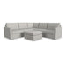 Flex 5-Seat Sectional with Standard Arm and Ottoman - Furniture House (VA)