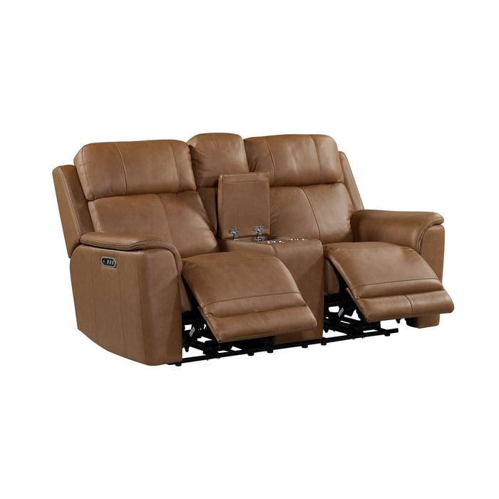 Mustang P3 Loveseat with Console in Aline