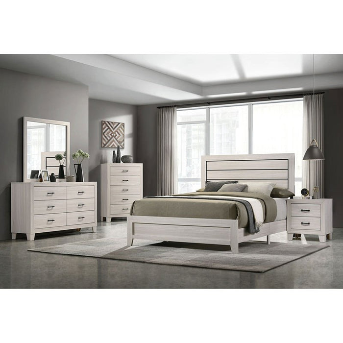 Elements International Makayla Queen Panel Bed in Natural