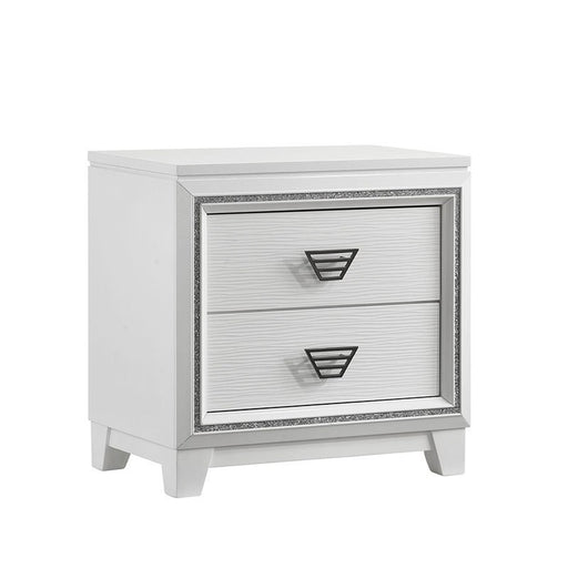Elements International Moondance Nightstand in White image