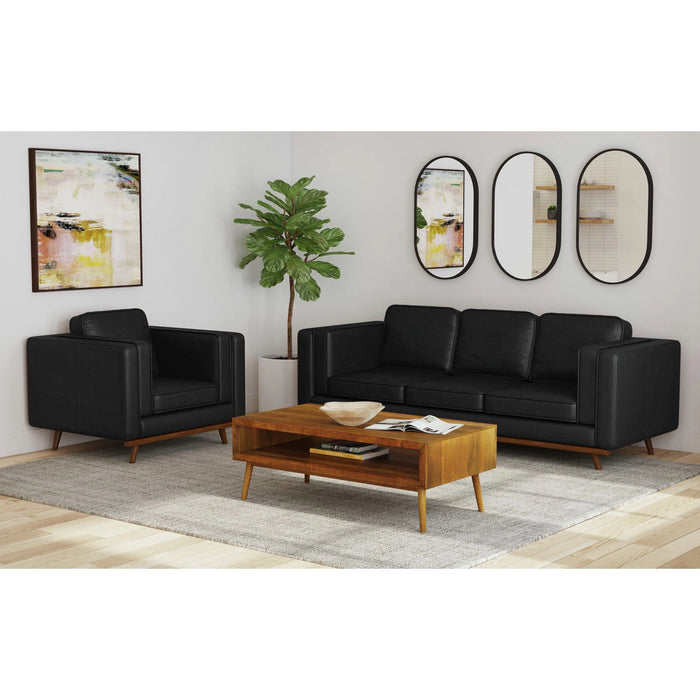 Venus Sofa with Cherry Finished Wooden Front
