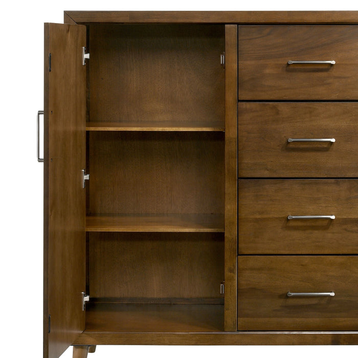 Malibu Panel Bedroom Set in Walnut