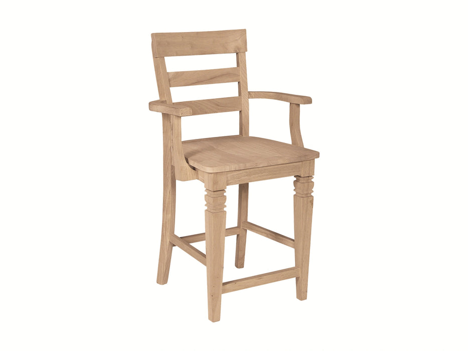 Stools 24'' Java Arm Counter Stool