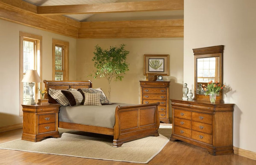 Elements International Shenandoah Nightstand in Classic Oak