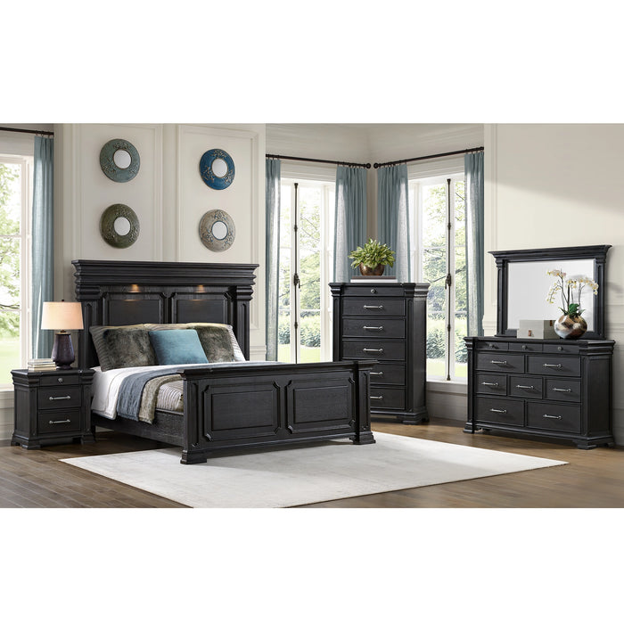 Kings Court 3-Drawer Nightstand (Sliding Top)