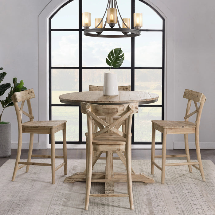 (D680-22) Callista- 24'' Counter Stool- Beach/Natural
