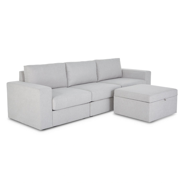 Flex Sofa with Wide Arm and Storage Ottoman - 5000003461