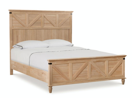 John Thomas Unfinished Farmhouse Chic Rustic Bed image