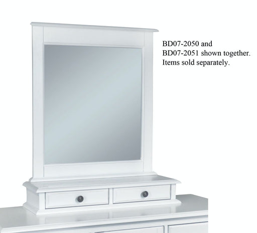 John Thomas Cottage Mirror in Pure White image