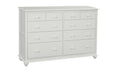 John Thomas Cottage 10-Drawer Dresser in Pure White image