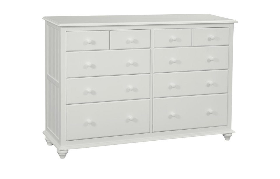 John Thomas Cottage 10-Drawer Dresser in Pure White image