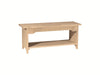 John Thomas Unfinished 60'' Brookstone Bench image