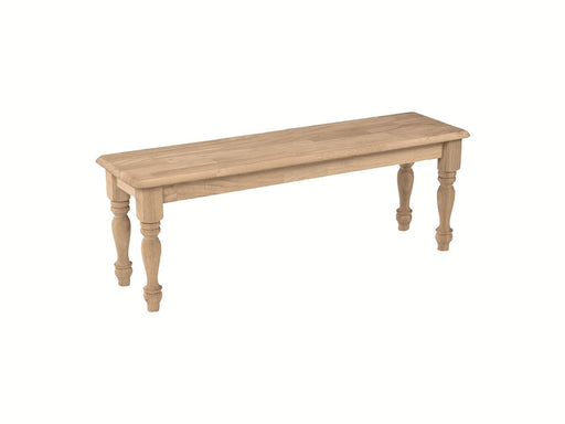 John Thomas Unfinished 60'' Farmhouse Bench image