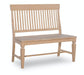 John Thomas Unfinished Vista Slatback Bench image