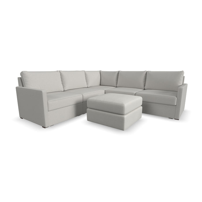 Flex 5-Seat Sectional with Narrow Arm and Ottoman - Furniture House (VA)