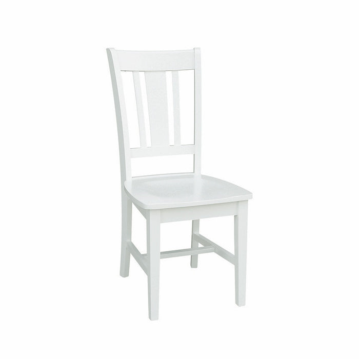 John Thomas Dining Essentials San Remo Side Chair in Pure White image