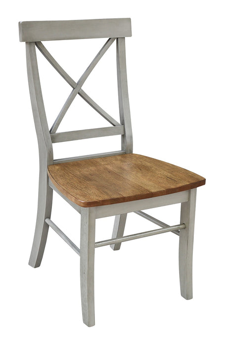 John Thomas Dining Essentials X-Back Side Chair in Hickory Stone image