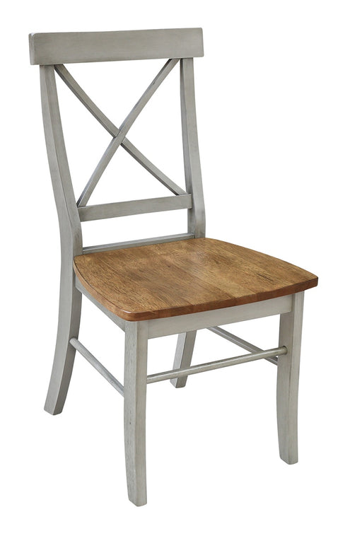 John Thomas Dining Essentials X-Back Side Chair in Hickory Stone image