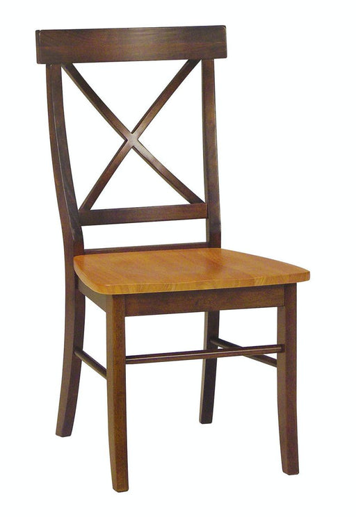 John Thomas Dining Essentials X-Back Side Chair in Cinnamon & Espresso image