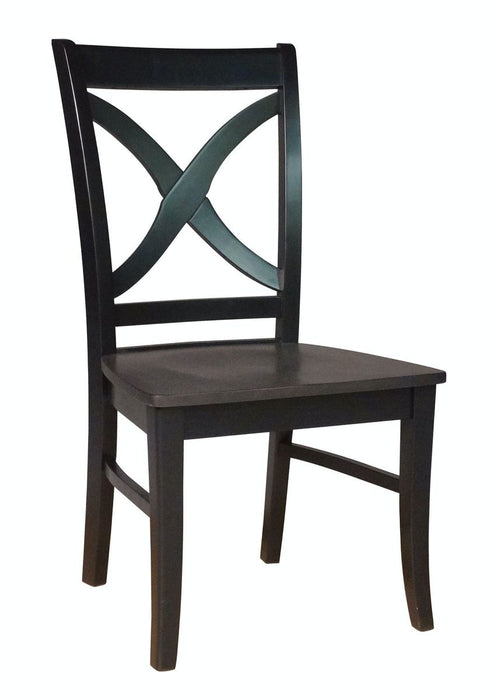 John Thomas Cosmopolitan Salerno Side Chair in Coal & Black image