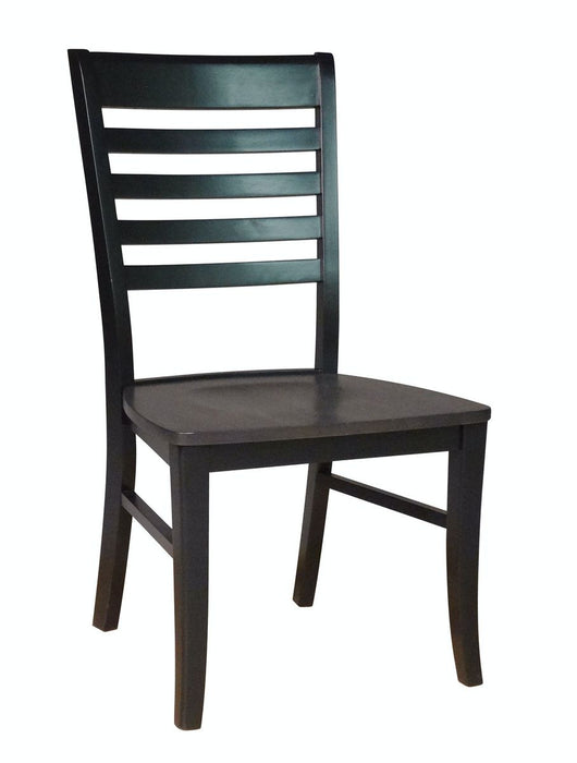 John Thomas Cosmopolitan Roma Side Chair in Coal & Black image