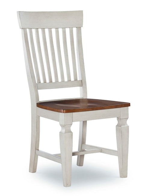 John Thomas Vista Slatback Side Chair in Hickory & Shell image