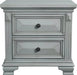 Elements International Calloway Grey Nightstand in Grey image